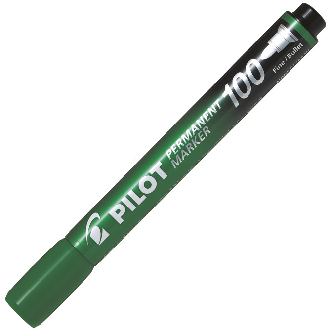 Marker permanentni 1 mm okrugli vrh Pilot SCA-100-G zeleni