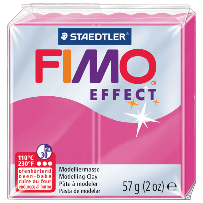 Masa za modeliranje   57g Fimo Effect Staedtler 8020-286 kvarc rubin crvena!!