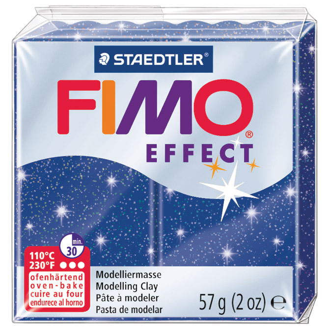 Masa za modeliranje   57g Fimo Effect Staedtler 8020-302 glitter plava!!