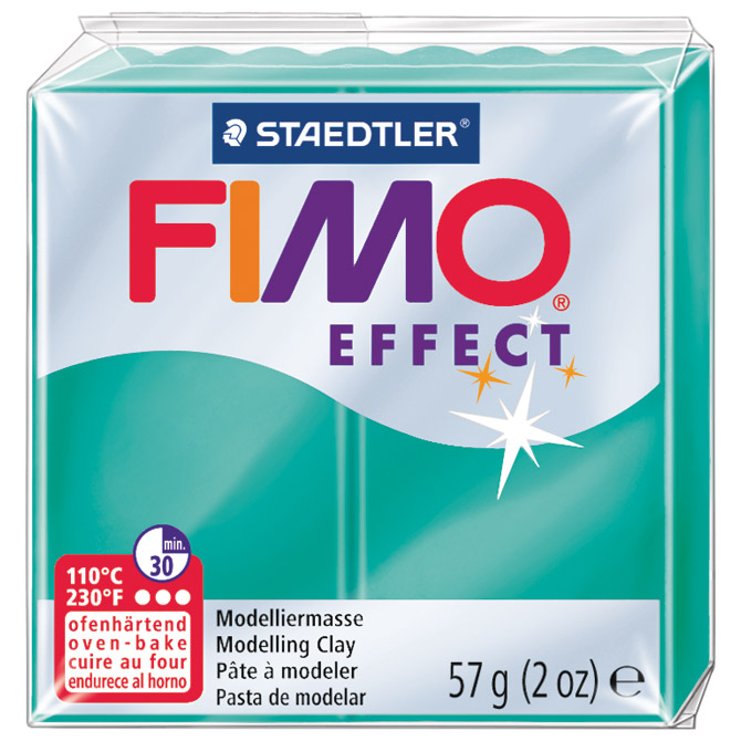 Masa za modeliranje   57g Fimo Effect Staedtler 8020-504 prozirno zelena!!