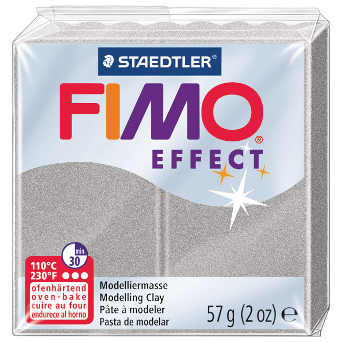 Masa za modeliranje   57g Fimo Effect Staedtler 8020-81 metalik srebrna!!