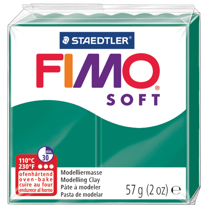 Masa za modeliranje   57g Fimo Soft Staedtler 8020-56 emerald zelena