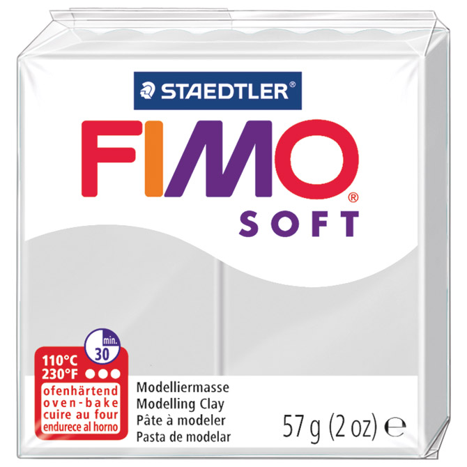 Masa za modeliranje   57g Fimo Soft Staedtler 8020-80 delfin siva