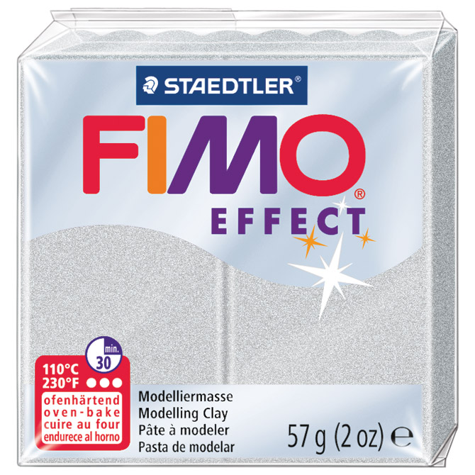 Masa za modeliranje   57g Fimo Effect Staedtler 8020-817 srebrna!!