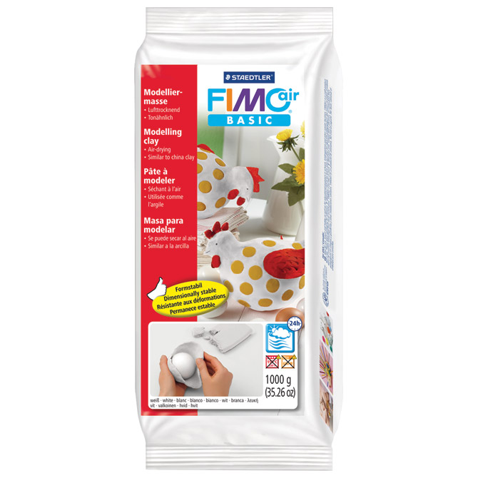 Glinamol 1 kg Fimo Air Basic Staedtler 8101-0 bijela
