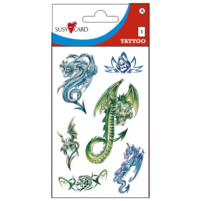 Naljepnice dječje-Tattoo zmajevi Herlitz 11258837 blister!!