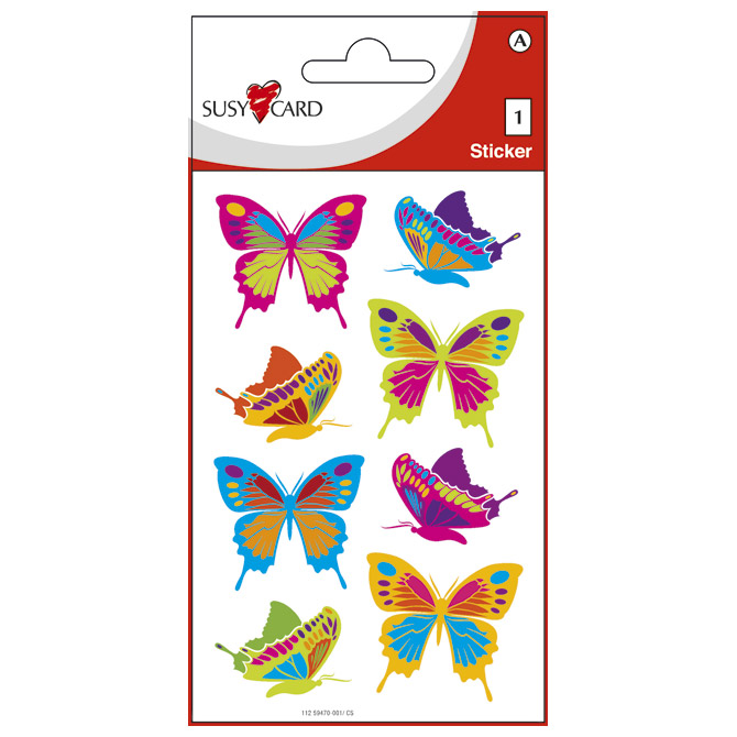 Naljepnice ukrasne-glitter leptiri Herlitz 11259470 blister!!