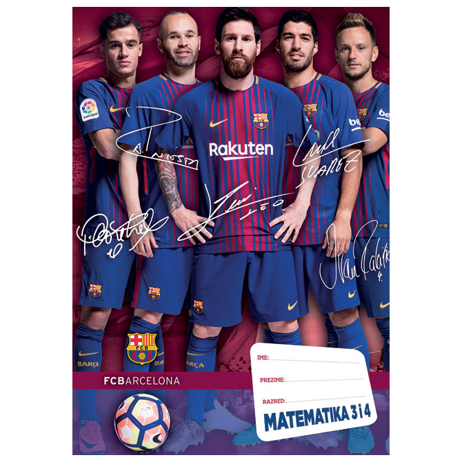 Obrazac školski matematika za 3 i 4razred Barcelona Mar-Mar!!