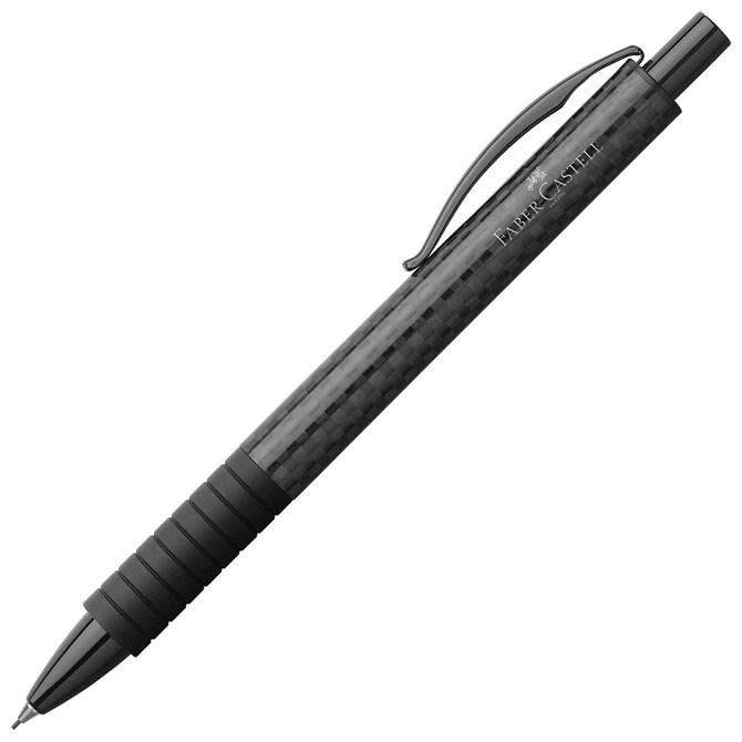 Olovka kemijska grip Essentio Carbon Faber-Castell 148888 crna!!