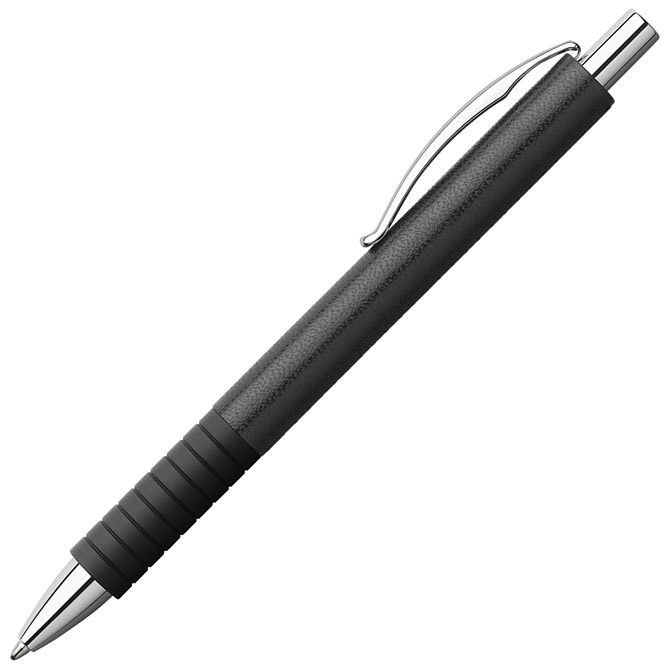 Olovka kemijska grip Essentio Leather Faber-Castell 148889 crna!!