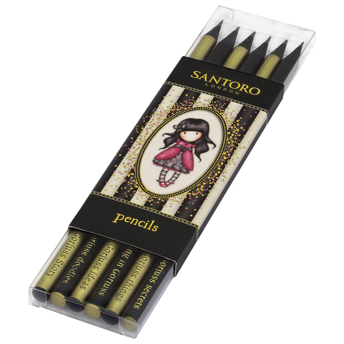 Olovka grafitna HB pk6 Stripe Ladybird Gorjuss 782GJ01!!