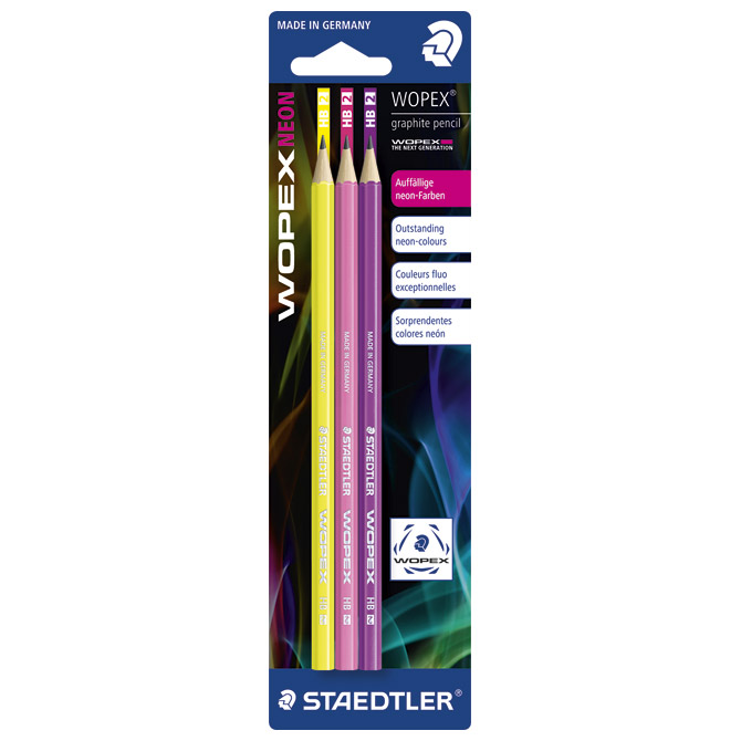 Olovka grafitna HB Wopex Neon pk3 Staedtler 180F BK3-1!!