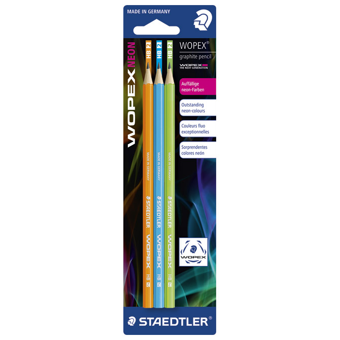 Olovka grafitna HB Wopex Neon pk3 Staedtler 180F BK3-2!!