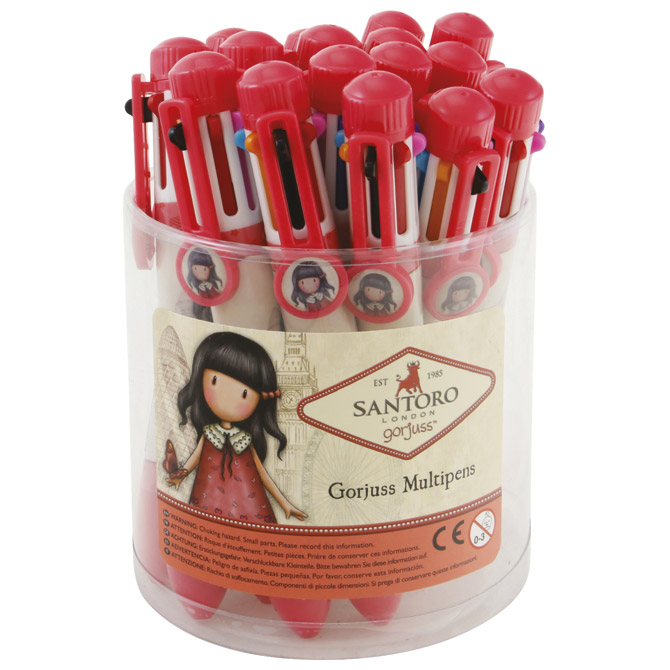 Olovka kemijska Multi Pen Drum Time to Fly 8boja pk16 Gorjuss 503GJD04!!