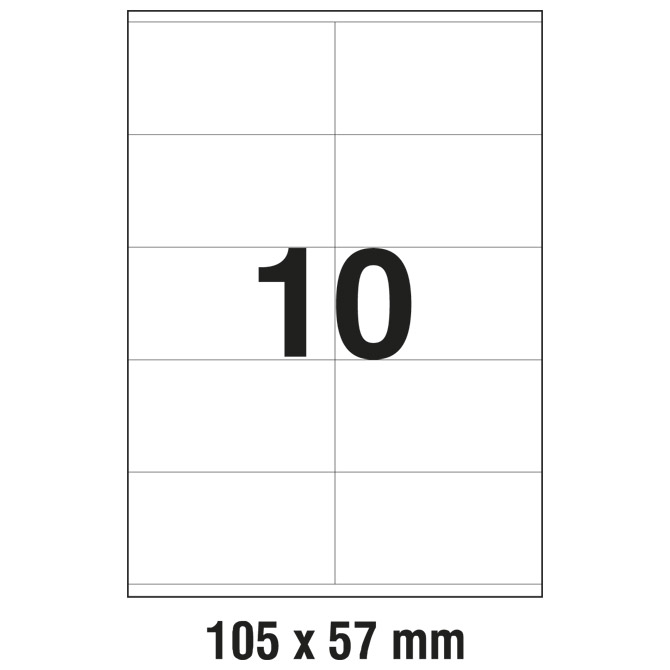 Etikete ILK 105x57mm pk100L Zweckform 3425