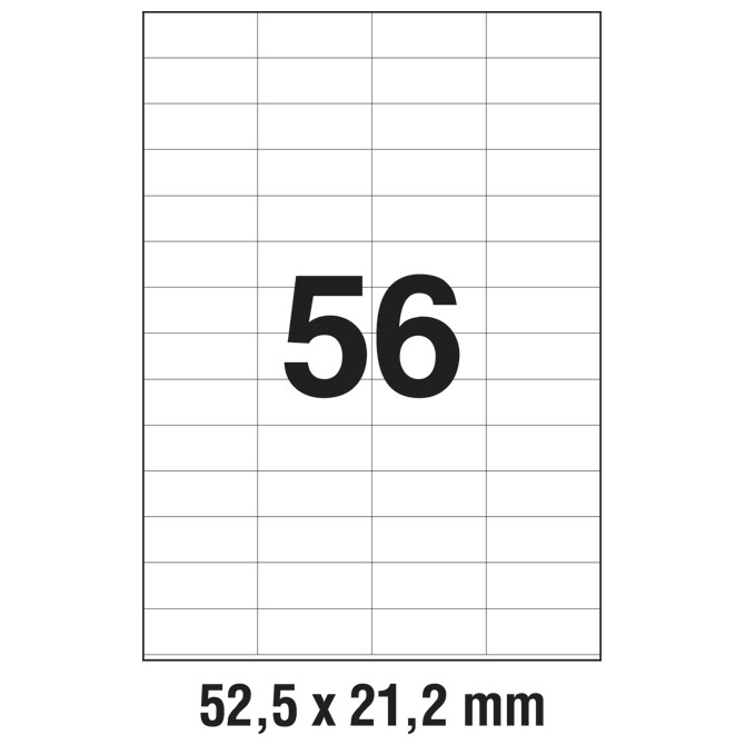 Etikete ILK  52,5x21,2 mm pk100L Zweckform 3668