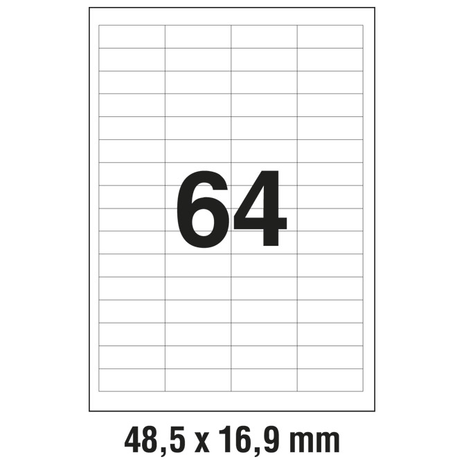 Etikete ILK  48,5x16,9 mm pk100L Zweckform 3667