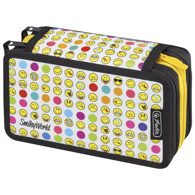 Pernica puna 3zipa Smiley World Rainbow Faces Herlitz 50015412