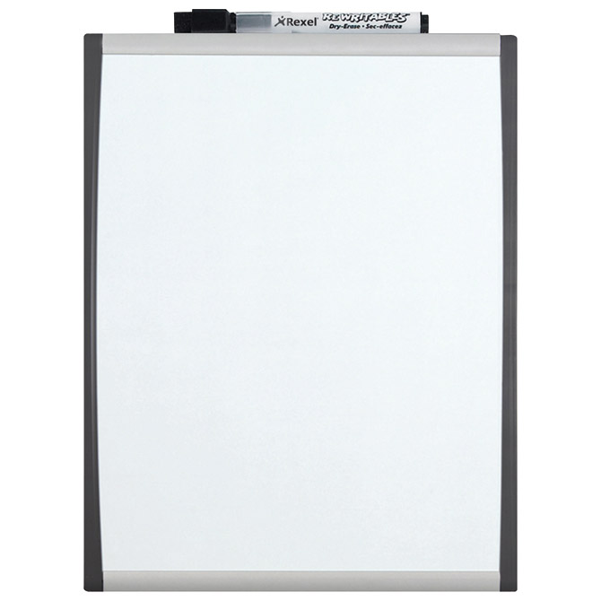 Ploča magnetna  21,5x28 cm crni/srebrni okvir Nobo 1903778 bijela