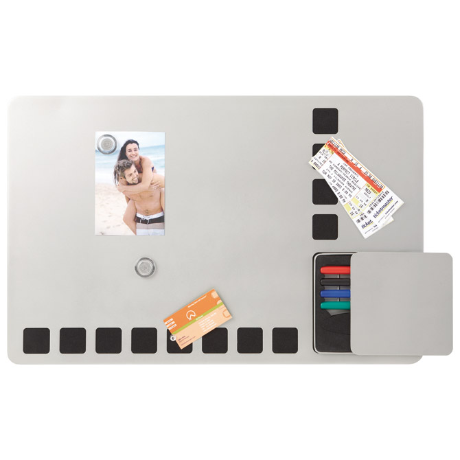 Ploča magnetna  61x39cm Quartet 1903812 srebrna!!