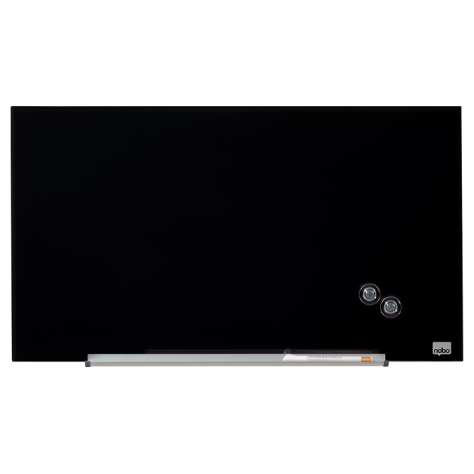 Ploča magnetna  67,7x38,1cm staklena Nobo 1905179 crna