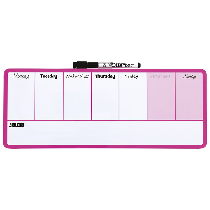 Ploča planer tjedni 36x14cm Rexel 1903977 roza!!