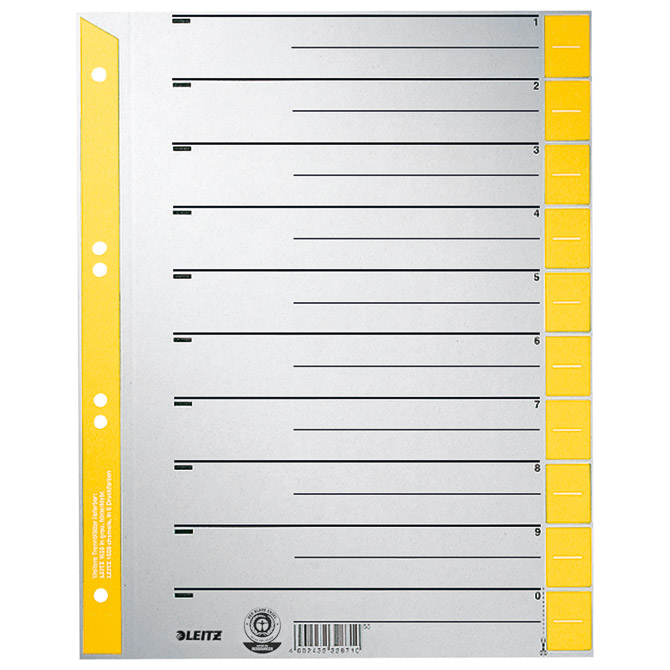 Pregrada kartonska A4 Leitz 16520015 žuta!!
