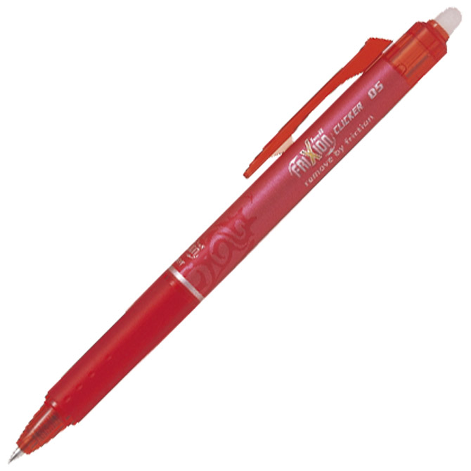 Roler gel 0,5 mm Frixion ball clicker piši-briši Pilot BLRT-FR5-R crveni