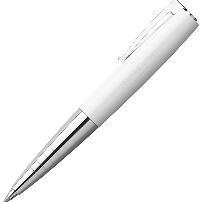 Olovka kemijska metalna Loom Piano Faber Castell 149011 sjajna bijela!!