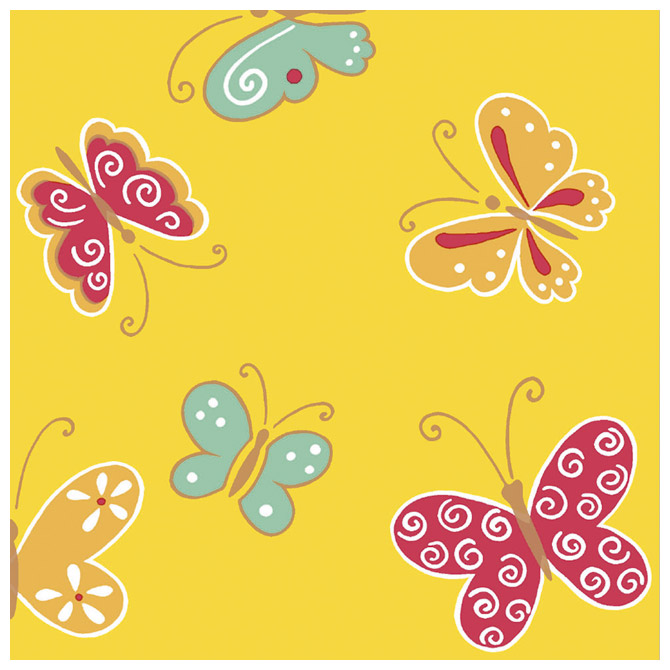 Salvete troslojne 33x33cm pk20 Butterfly yellow Herlitz 11095510!!