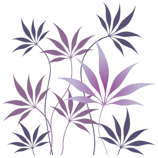 Salvete troslojne 33x33cm pk20 Purple fern Herlitz 11236445!!