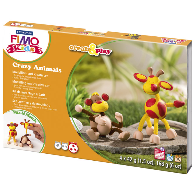 Set za izradu životinja Fimo Kids C&P Staedtler 8033 06!!