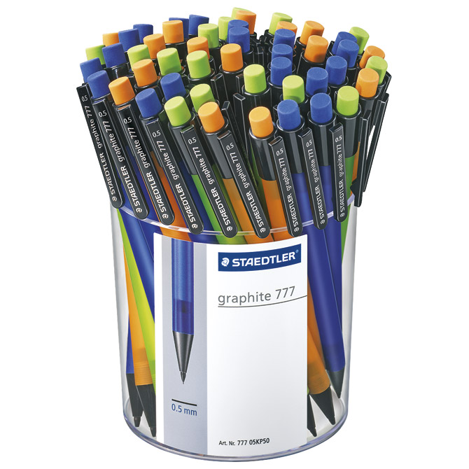 Olovka tehnička 0,5mm Graphite u čaši pk50 Staedtler 77705KP50 sortirano!!