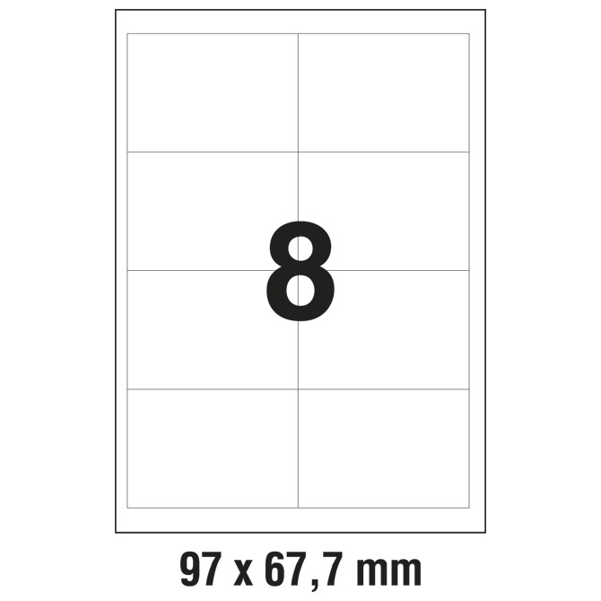 Etikete ILK  97x67,7mm pk100L Zweckform 3660!!