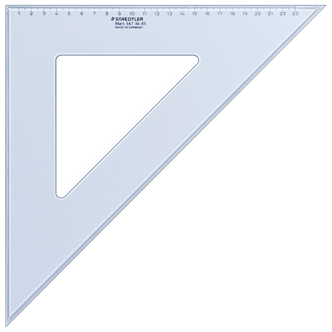 Trokut 36 cm 45° Mars Staedtler 567 36-45