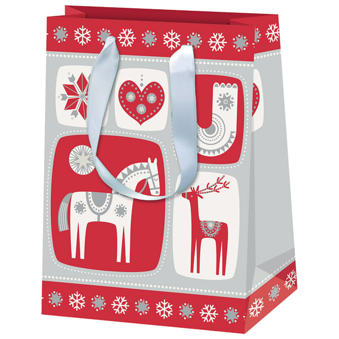 Vrećice ukrasne 16x22x8cm novogodišnje Nordic Xmas Herlitz 40023885!!