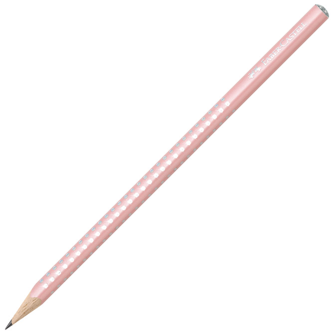 Olovka grafitna B Sparkle pearl Faber Castell 118201 pastelno roza