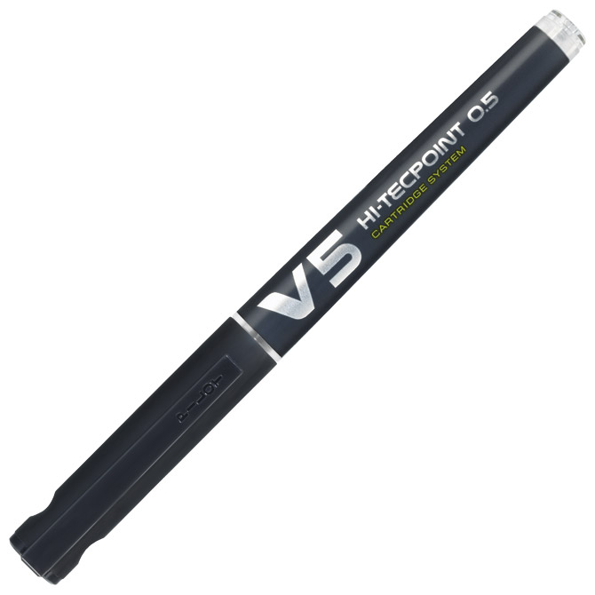 Roler 0,5 mm Hi-tecpoint V5 Cartridge Begreen Pilot BXC-V5-BG crni - set refila GRATIS!!