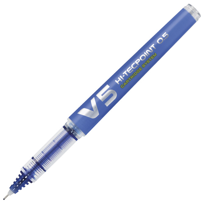 Roler 0,5mm Hi-tecpoint V5 Cartridge Begreen Pilot BXC-V5-BG plavi - set refila GRATIS!!
