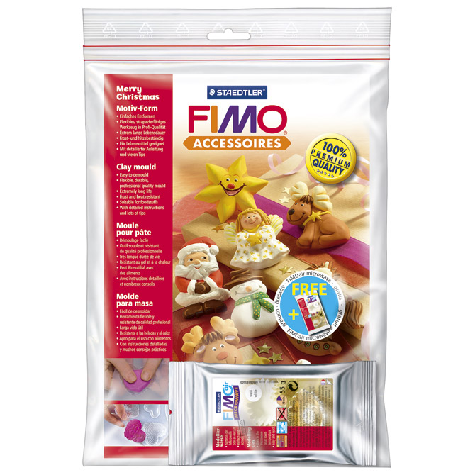 Kalup za modeliranje veliki Božić Fimo Staedtler 8742 12 blister