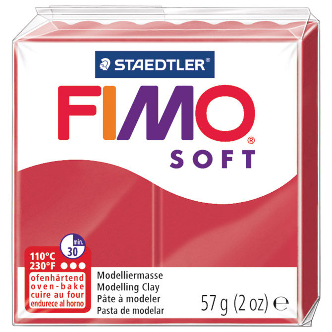 Masa za modeliranje   57g Fimo Soft Staedtler 8020-26 boja trešnje