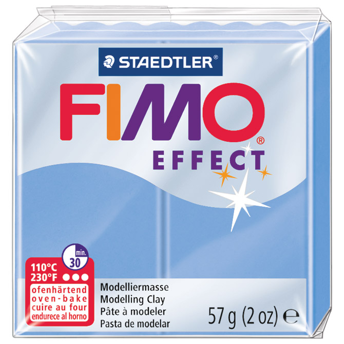 Masa za modeliranje   57g Fimo Effect Staedtler 8020-386 ahat plava!!