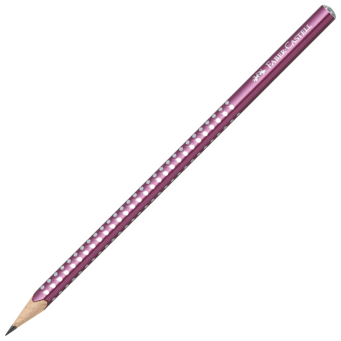 Olovka grafitna B Sparkle pearl Faber Castell 118215 metalik bordo