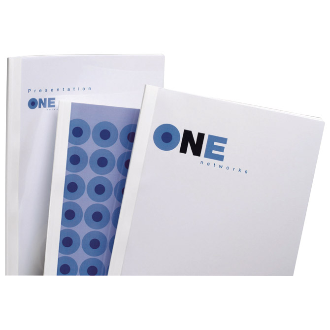 Korice za termo uvez  6 mm 240g glatke A4 pk100 GBC.IB370045 bijele