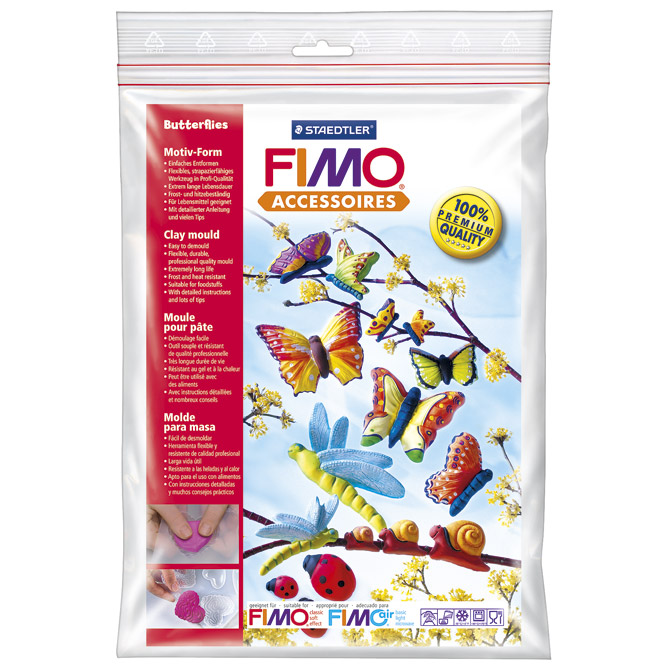 Kalup za modeliranje veliki Leptiri Fimo Staedtler 8742 21 blister!!