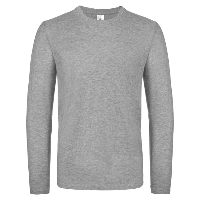 Majica dugi rukavi B&C #E150 LSL svijetlosiva XL