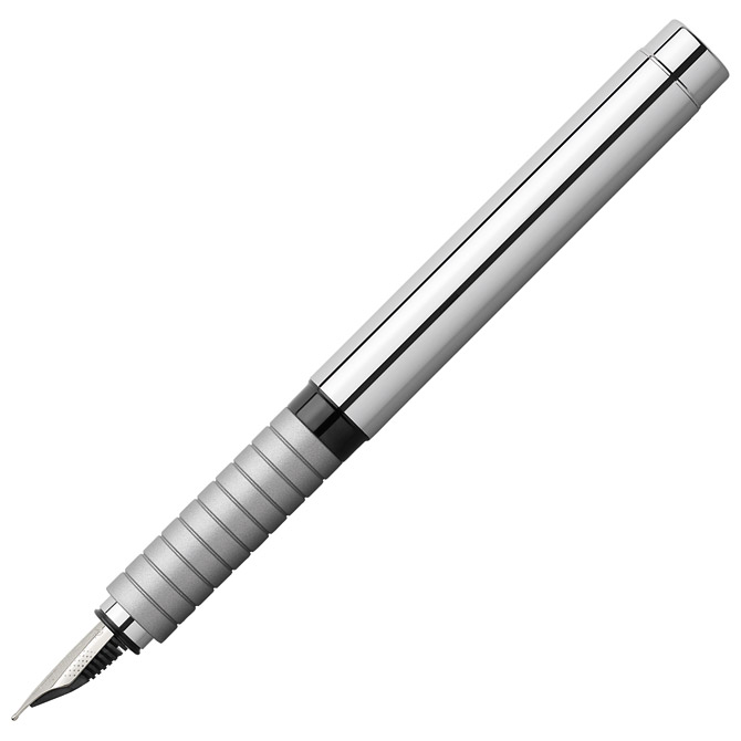 Nalivpero grip Essentio Metal (F) Faber-Castell 148501 sjajno srebrno!!