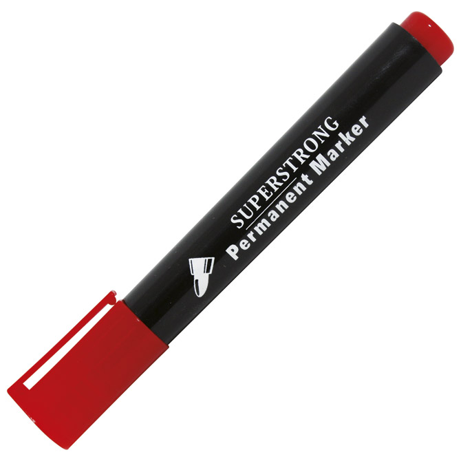 Marker permanentni 1,5-3mm okrugli vrh pk12 412 crveni!!