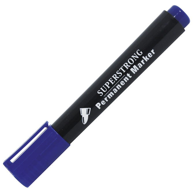 Marker permanentni 1,5-3mm okrugli vrh pk12 412 plavi!!