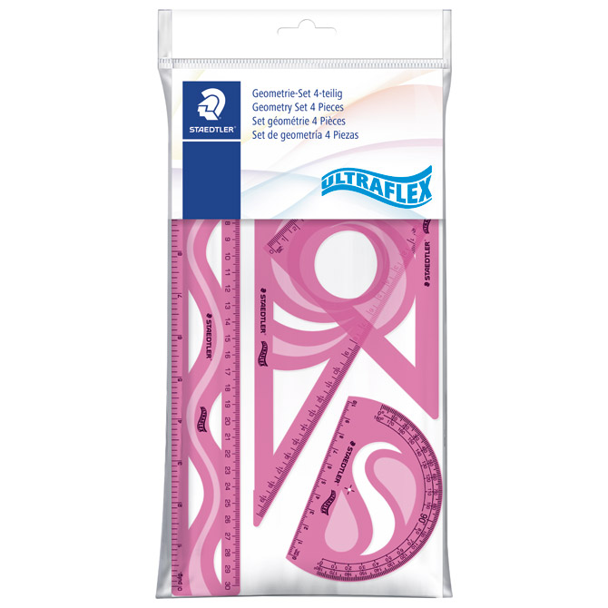 Geometrijski set 1/4 ultraflex Staedtler 569PB4UF-S sortirano blister